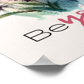 Watercolor Dragonfly Beyoutiful Inspirational Art Poster (Hoek)