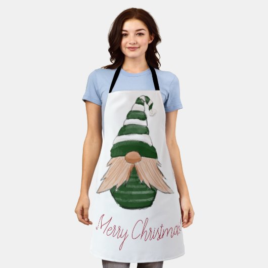 Watercolor drawing Christmas gnome Schort (Gedragen)