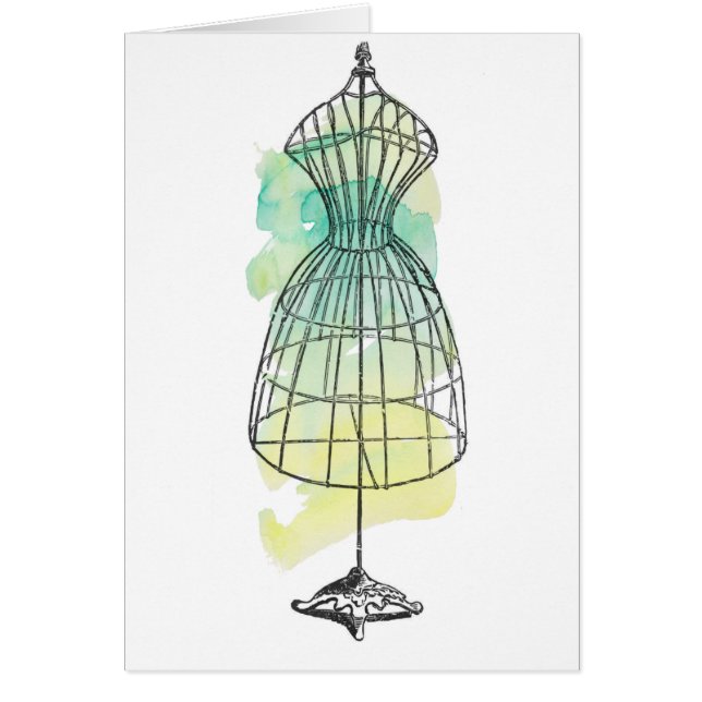 Watercolor Dress Form (Voorkant)