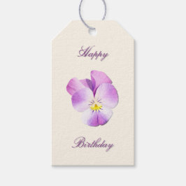 Watercolor driekleur cadeaulabel