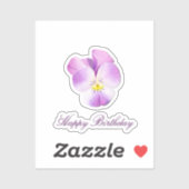 Watercolor driekleur sticker (Vel)