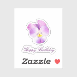 Watercolor driekleur sticker