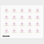 Watercolor driekleur sticker (Vel)