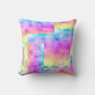 [Watercolor Dromen] Zachte Pastelkleuren Vlinder Kussen