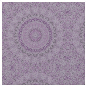 Watercolor Droom Mandala in Schakeringen van Paars Stof