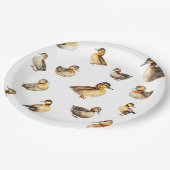 Watercolor Duck Patterned Paper Plate Papieren Bordje (Gekanteld)