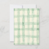 Watercolor Duck with Teal Birthday Party Bedankkaart (Achterkant)