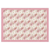 Watercolor dusty pink and gold delicate tablecloth tafelkleed (Voorkant (Horizontaal))