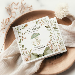 Watercolor Dwaas Ganzen Baby Shower Servet