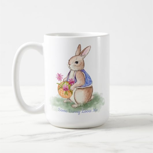 Watercolor Easter Bunny Koffiemok (Links)