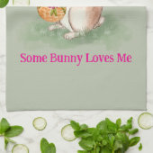 Watercolor Easter Bunny Theedoek (Gevouwen)