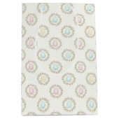 Watercolor Easter Egg Floral Wreath  Medium Cadeauzakje (Voorkant)