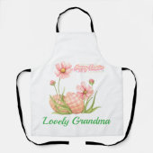 Watercolor Easter Egg Personalized Apron Schort (Voorkant)