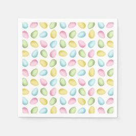 Watercolor Easter Eggs In Pastel Colors Colorful Servet