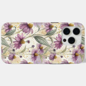 Watercolor Echinacea Purple & Gold Case-Mate iPhone Case (Achterkant (horizontaal))