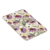 Watercolor Echinacea Purple & Gold Magneet (Rechterzijde)