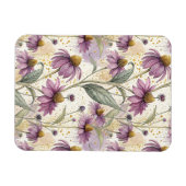 Watercolor Echinacea Purple & Gold Magneet (Horizontaal)