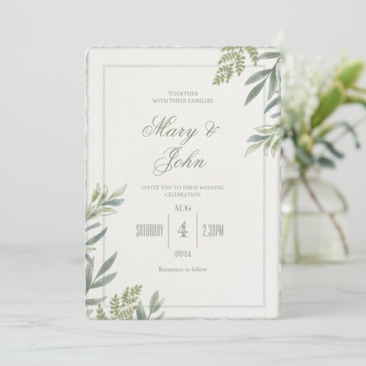 Watercolor Eenvoudige Nagemaakte Gescheurde-Rand T Kaart (Staand voorkant)