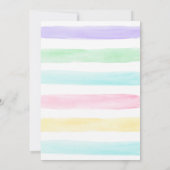 Watercolor Eieren Kuiken Paasjacht Kaart (Achterkant)