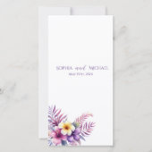 Watercolor Eiland Romantiek- Huwelijksprogramma- (Voorkant)