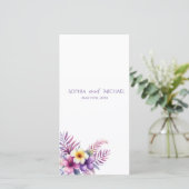 Watercolor Eiland Romantiek- Huwelijksprogramma- (Staand voorkant)