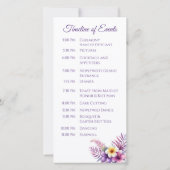 Watercolor Eiland Romantiek- Huwelijksprogramma- (Achterkant)