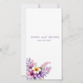 Watercolor Eiland Romantiek- Huwelijksprogramma-