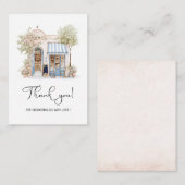 Watercolor Elegant She Said Oui Bridal Shower Than Notitiekaartje (Voorkant / Achterkant)