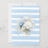 Watercolor Elegant  Something Blue Bridal Shower Kaart (Achterkant)