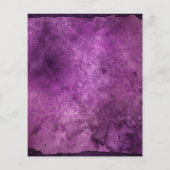 Watercolor Elegante Halloween Bloem Boho Paars (Achterkant)