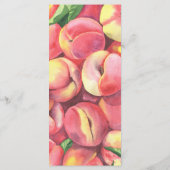 Watercolor elegante perziken minimalistisch menu (Achterkant)