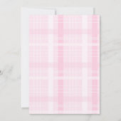 Watercolor Elephant Baby Shower Girl Pink Kaart (Achterkant)