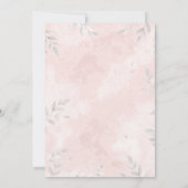 Watercolor Elephant Baby Shower Invitation Kaart (Achterkant)