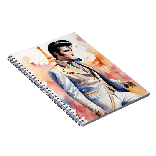 Watercolor elvis presley notitieboek (Rechterzijde)