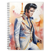 Watercolor elvis presley notitieboek (Voorkant)