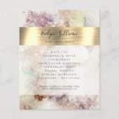 Watercolor en goud folie flyer (Voorkant)