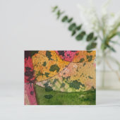 Watercolor En Inkt Abstract Expressionisme Kunst Briefkaart (Staand voorkant)