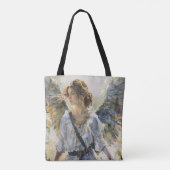 Watercolor engel meisje tote bag (Achterkant)