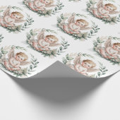 Watercolor engelenvleugels doop  cadeaupapier (Hoek)