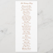 Watercolor Engelse landhuis landgoed bruiloft Programmakaart (Achterkant)