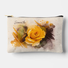 Watercolor Enkele Gele Roos Etui