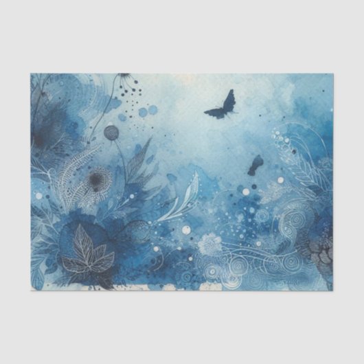 Watercolor Ephemera vloeipapier Tissuepapier (Voorkant)