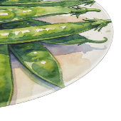Watercolor Erwtenpeulen Snijplank (Hoek)