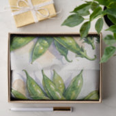 Watercolor Erwtenpeulen Tissuepapier (Geschenk)