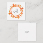 Watercolor Esdoorngarenkrans Notitiekaartje (Voorkant / Achterkant)