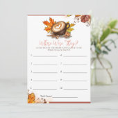 Watercolor Espresso Liefde Bruidsmeisjes Bruilofts Kaart (Staand voorkant)