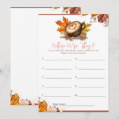 Watercolor Espresso Liefde Bruidsmeisjes Bruilofts Kaart (Voorkant / Achterkant)