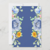 Watercolor Eucalyptus Bloemen 50ste Verjaardag Kaart (Achterkant)