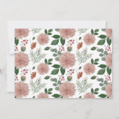 Watercolor Eucalyptus Bloemen Bruiloftsinvitaties Save The Date (Achterkant)