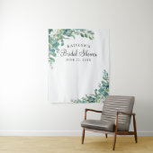 Watercolor Eucalyptus Bruidsfeest Fotohokje Wandkleed (In situ)